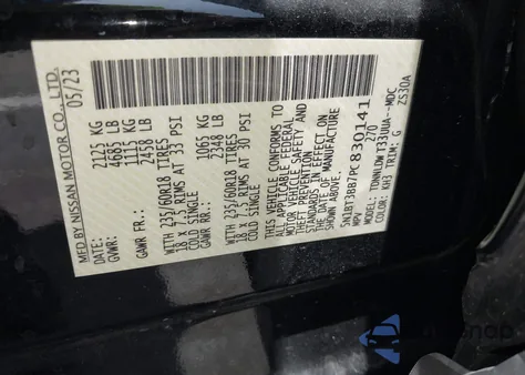 2023 Nissan Rogue Sv Intelligent Awd z USA, uszkodzony, nr VIN 5N1BT3BB7PC830141